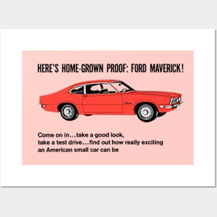 FORD MAVERICK - dealer ad Posters and Art